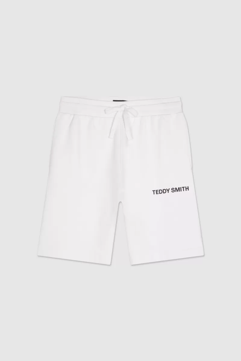 Teddy Smith Short & Bermuda<Bermuda confort en tissu molletonné REQUIRED SH BLANC