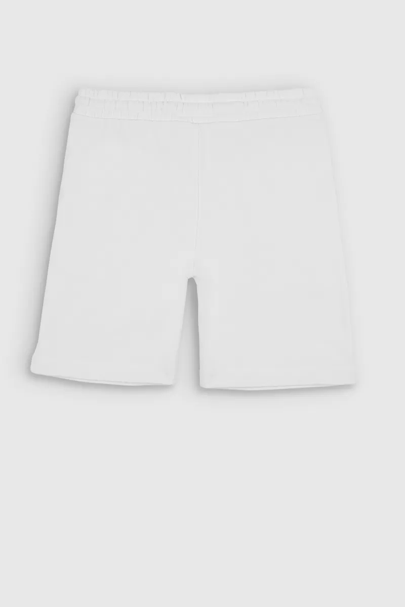 Teddy Smith Short & Bermuda<Bermuda confort en tissu molletonné S-NARKY SH JR BLANC