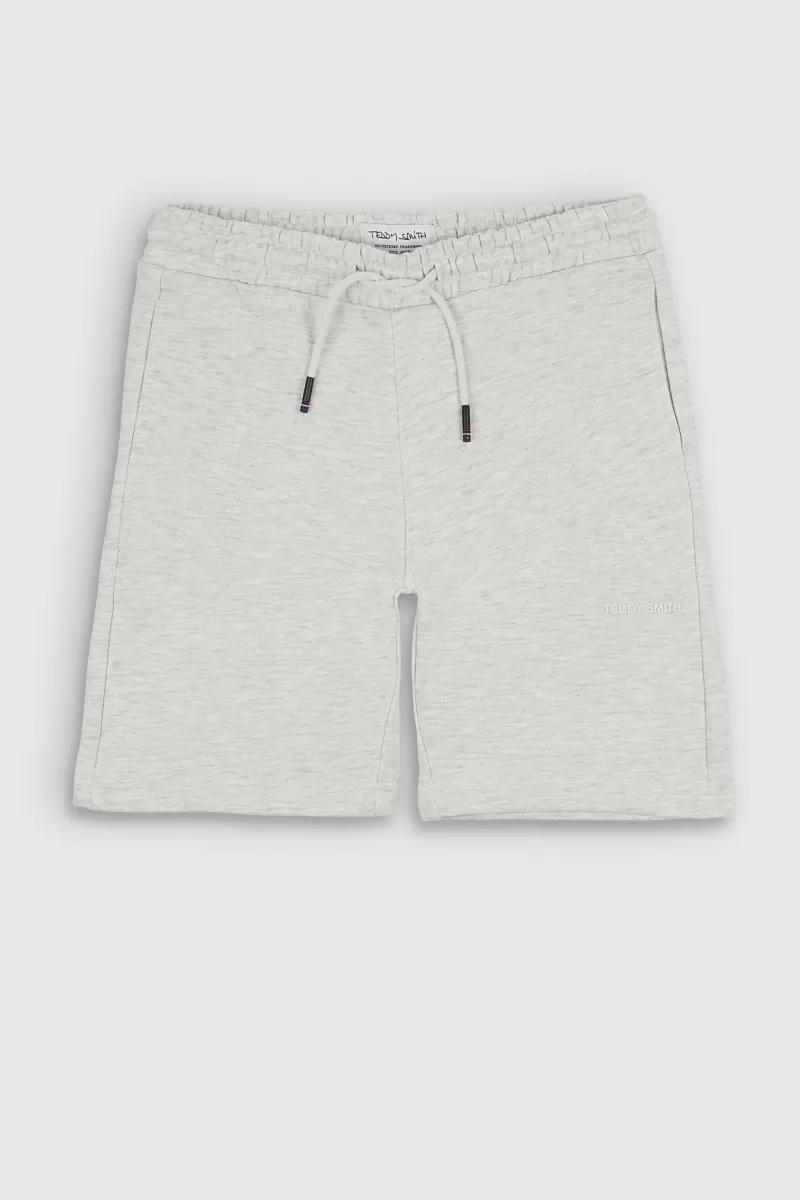 Teddy Smith Short & Bermuda<Bermuda confort en tissu molletonné S-NARKY SH JR BLANC IVOIRE CHINE BLANCIVOIRECHINE