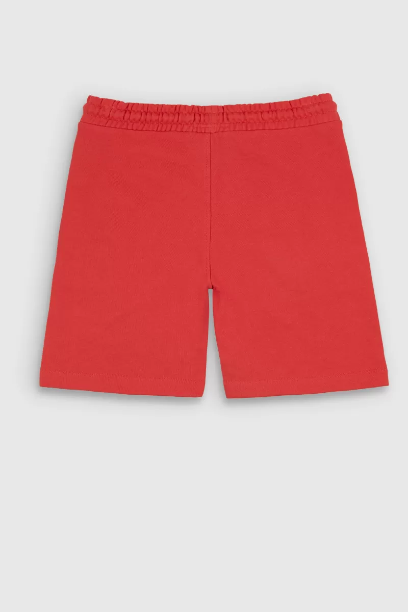 Teddy Smith Short & Bermuda<Bermuda confort en tissu molletonné S-NARKY SH JR ROUGE CORAIL ROUGECORAIL