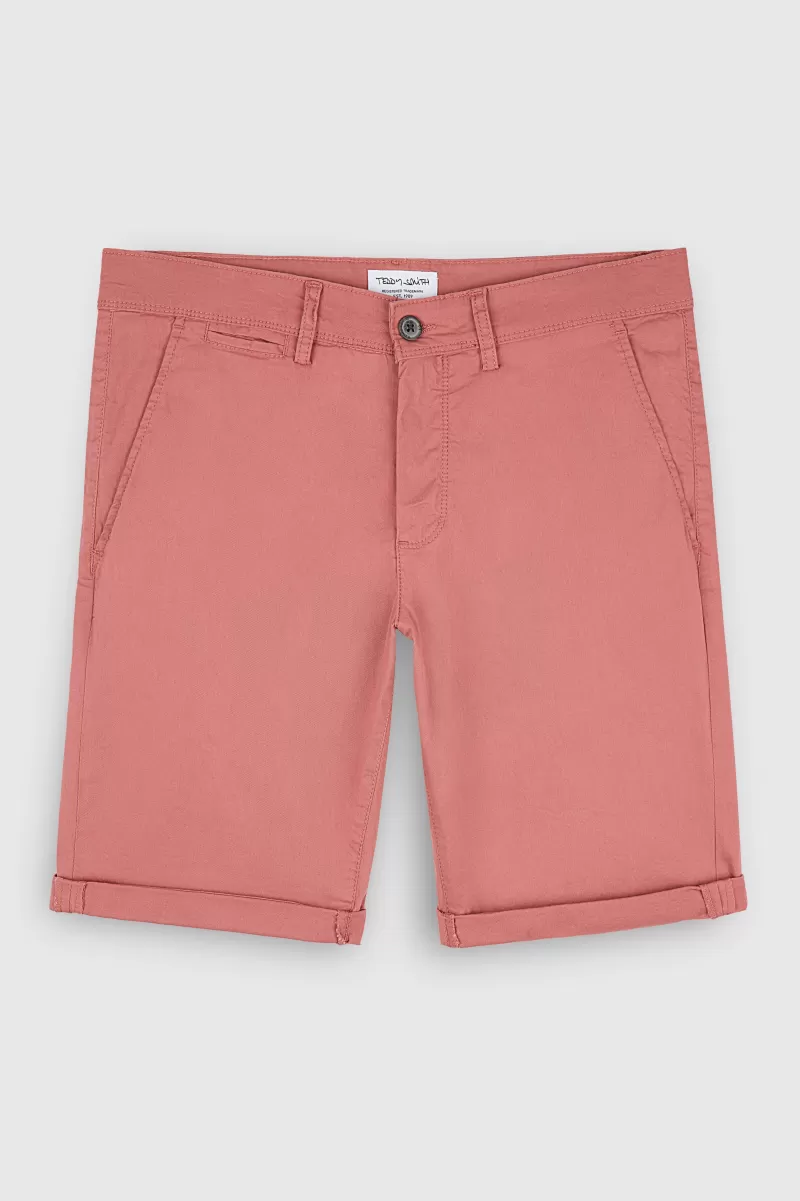 Teddy Smith Short & Bermuda<Bermuda coupe chino SHORT CHINO BOIS DE ROSE BOISDEROSE