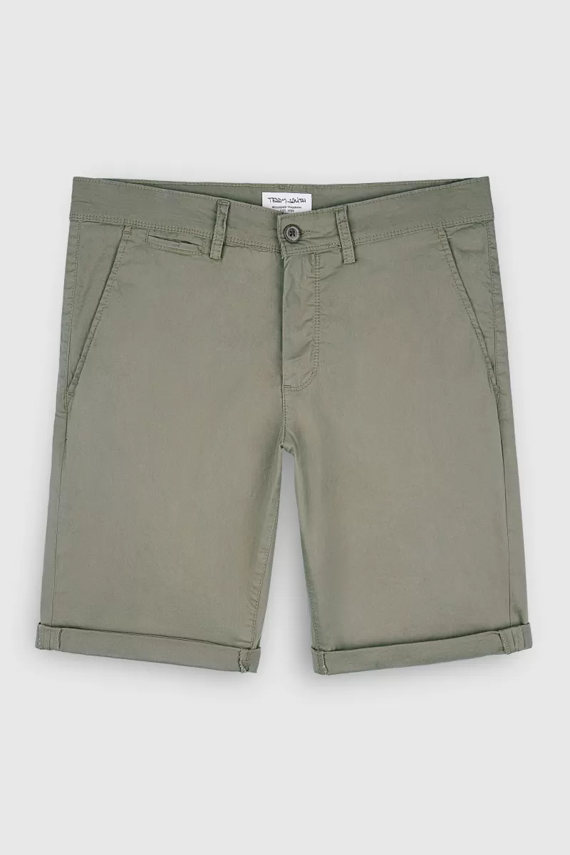 Teddy Smith Short & Bermuda<Bermuda coupe chino SHORT CHINO FADED KAKI FADEDKAKI