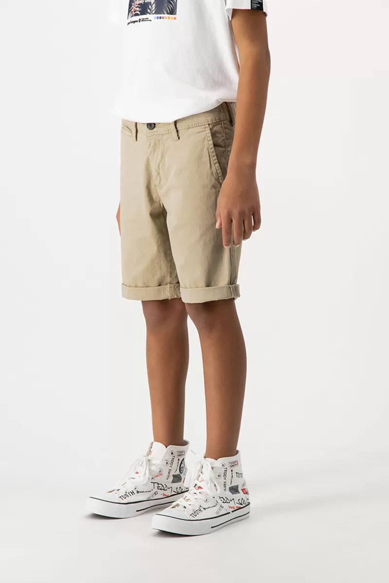 Teddy Smith Short & Bermuda<Bermuda coupe chino SHORT CHINO JR BEIGE