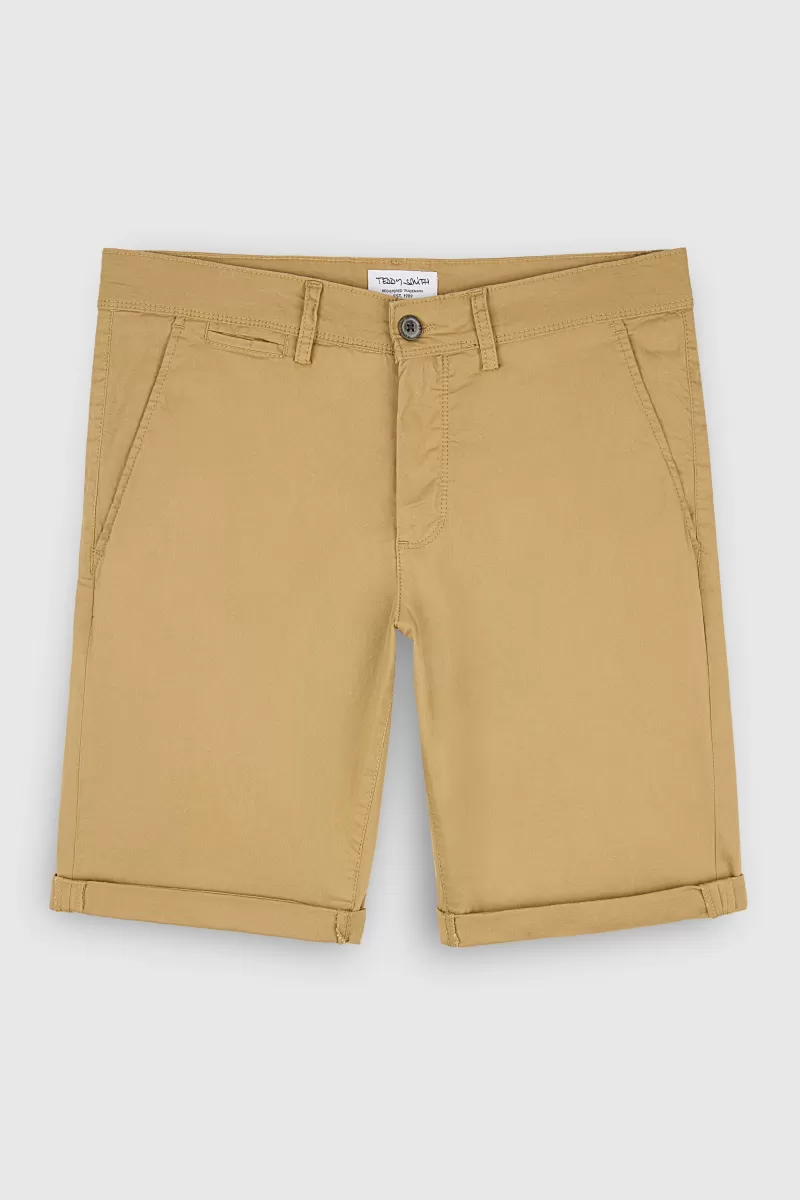 Teddy Smith Short & Bermuda<Bermuda coupe chino SHORT CHINO WORKER BEIGE WORKERBEIGE