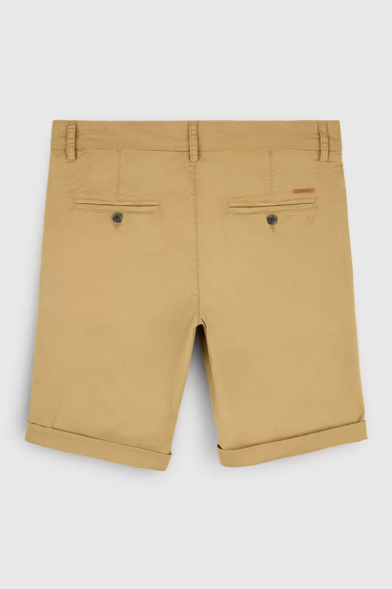 Teddy Smith Short & Bermuda<Bermuda coupe chino SHORT CHINO WORKER BEIGE WORKERBEIGE