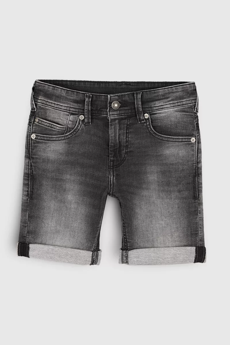 Teddy Smith Short & Bermuda<Bermuda denim coupe 5 poches SCOTTY 3 JR DEEP GREY DEEPGREY