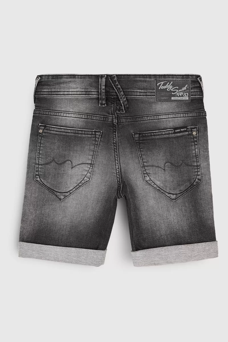 Teddy Smith Short & Bermuda<Bermuda denim coupe 5 poches SCOTTY 3 JR DEEP GREY DEEPGREY