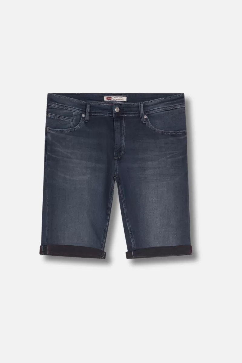 Teddy Smith Short & Bermuda<Bermuda denim coupe 5 poches SCOTTY 3 REG BLUE BLACK BLUEBLACK