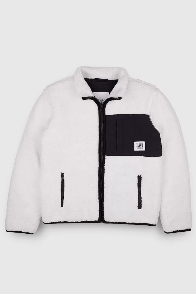 Teddy Smith Manteau & Veste<Blouson B-SHERP JR MIDDLE WHITE