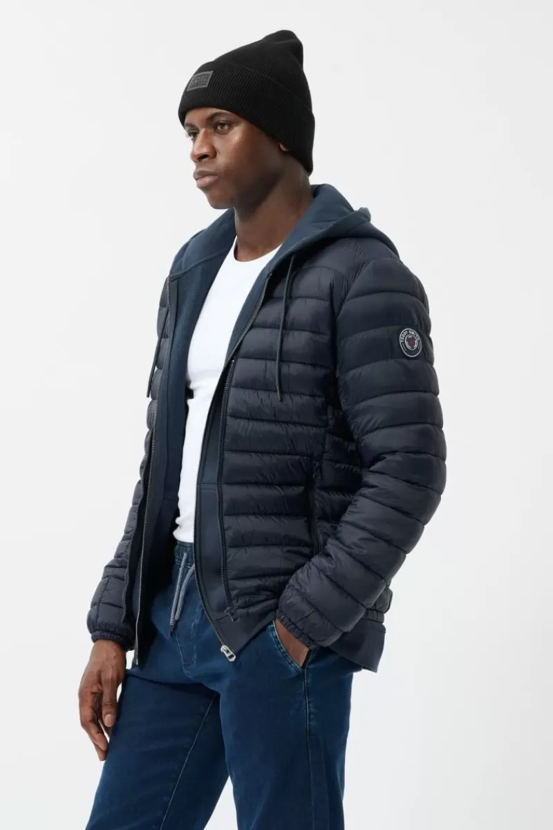 Teddy Smith Manteau & Blouson<Blouson léger col montant BLIGHT TOTAL NAVY TOTALNAVY