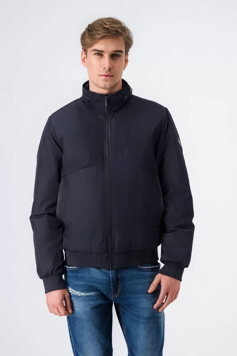 Teddy Smith Manteau & Blouson<Blouson mix matière RIGEL UNION NAVY