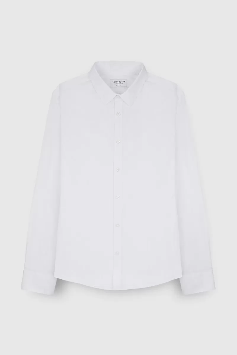 Teddy Smith Chemise<Chemise C-OSWALD ML BLANC