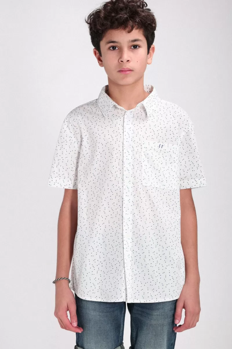 Teddy Smith Chemise<Chemise manches courtes C-HOOK MC JR BLANC