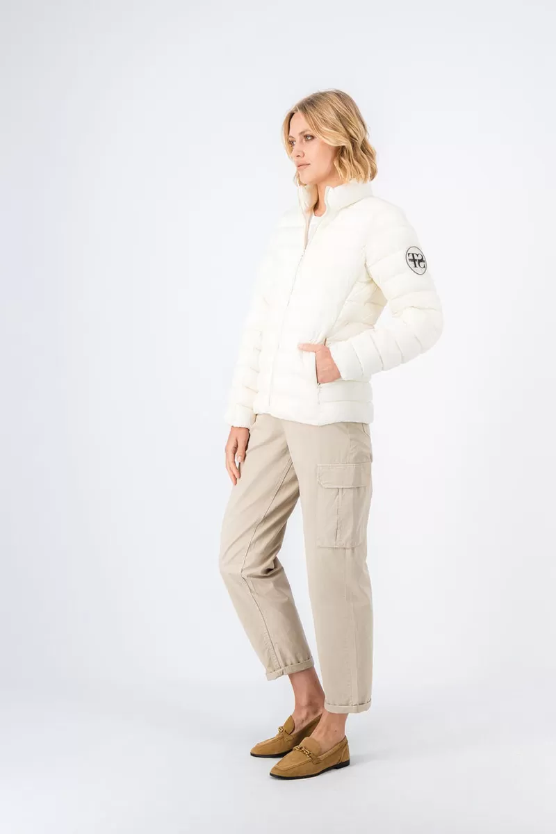 Teddy Smith Manteau & Blouson<Doudoune manches longues B-NOVA MIDDLE WHITE MIDDLEWHITE