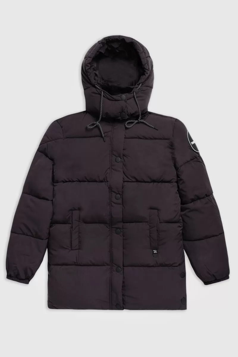 Teddy Smith Manteau & Blouson<Doudoune épaisse à capuche B-ELYA NOIR