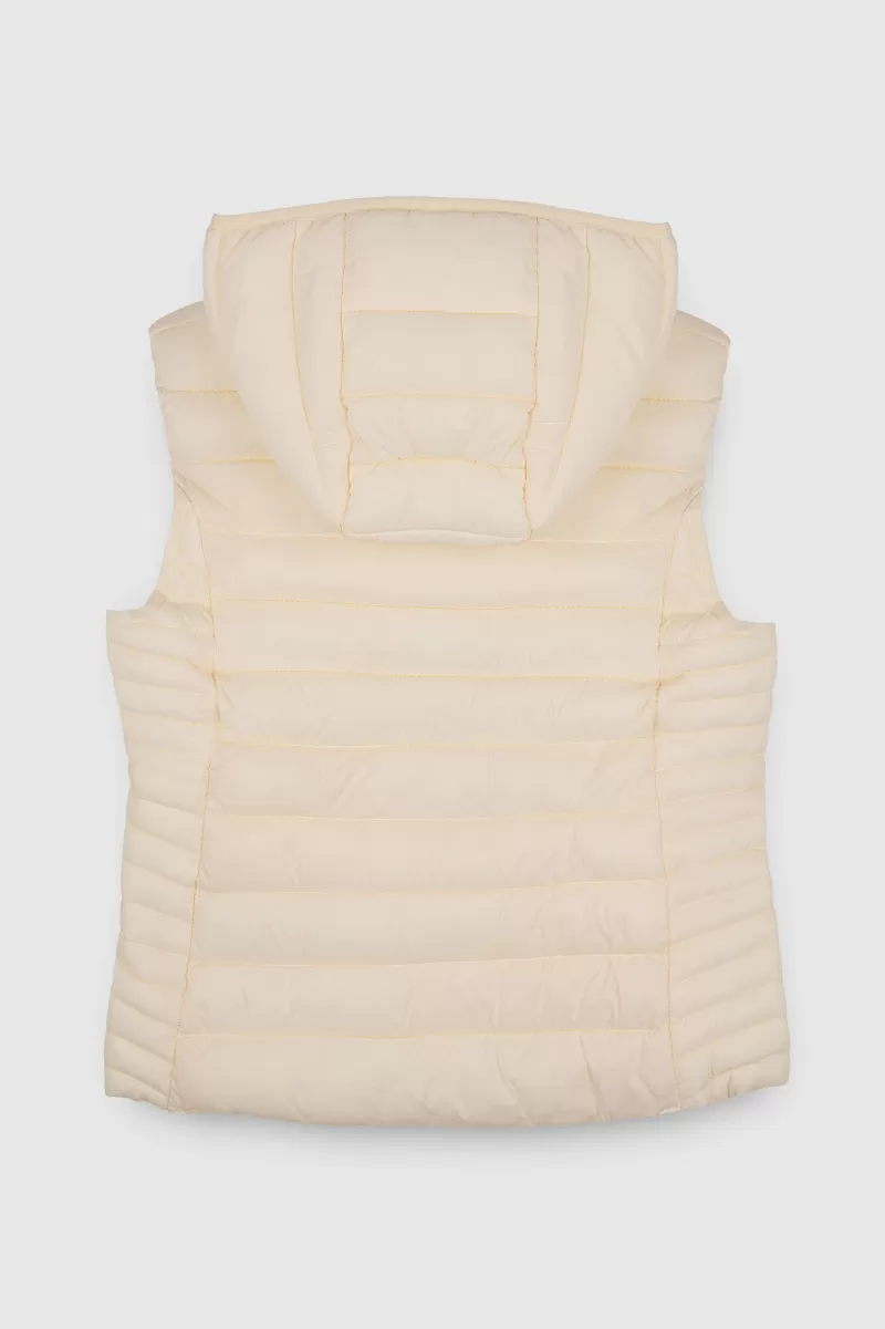 Teddy Smith Manteau<Doudoune sans manches B-TERRY 2 G HOOD JR MIDDLE WHITE MIDDLEWHITE