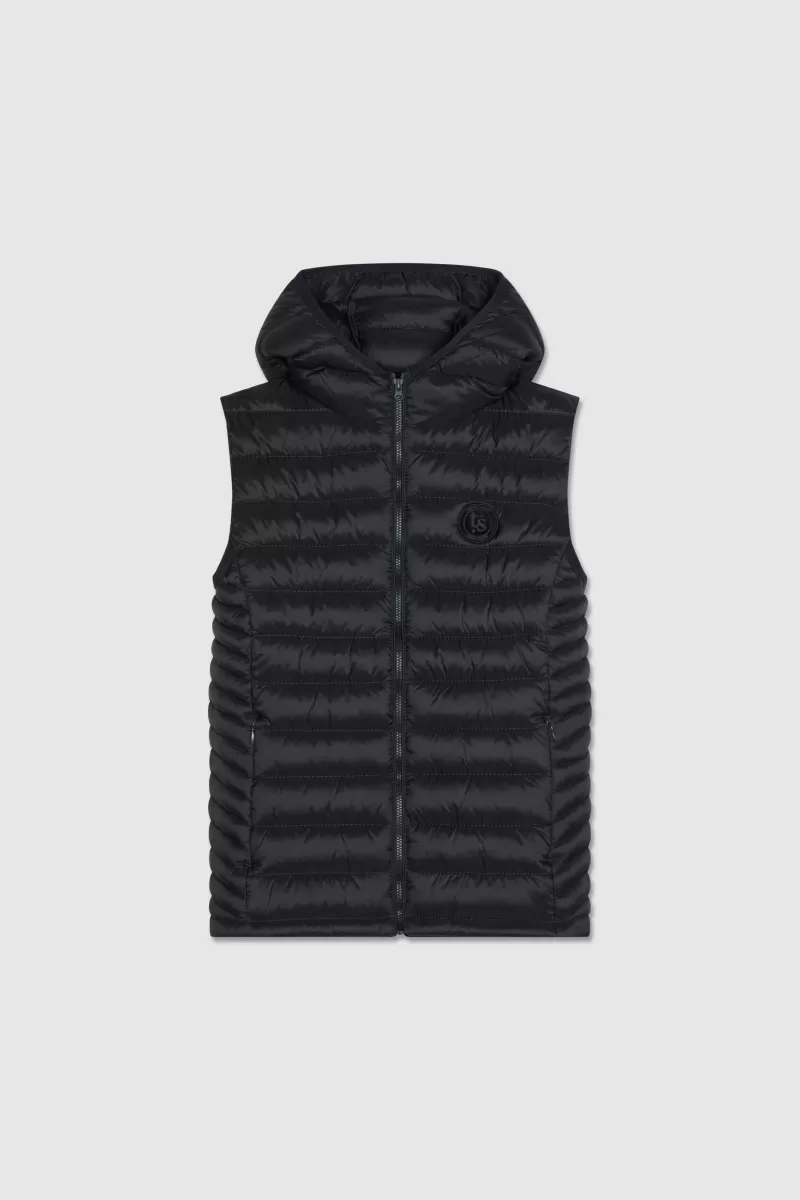 Teddy Smith Manteau<Doudoune sans manches B-TERRY 2 G HOOD JR NOIR