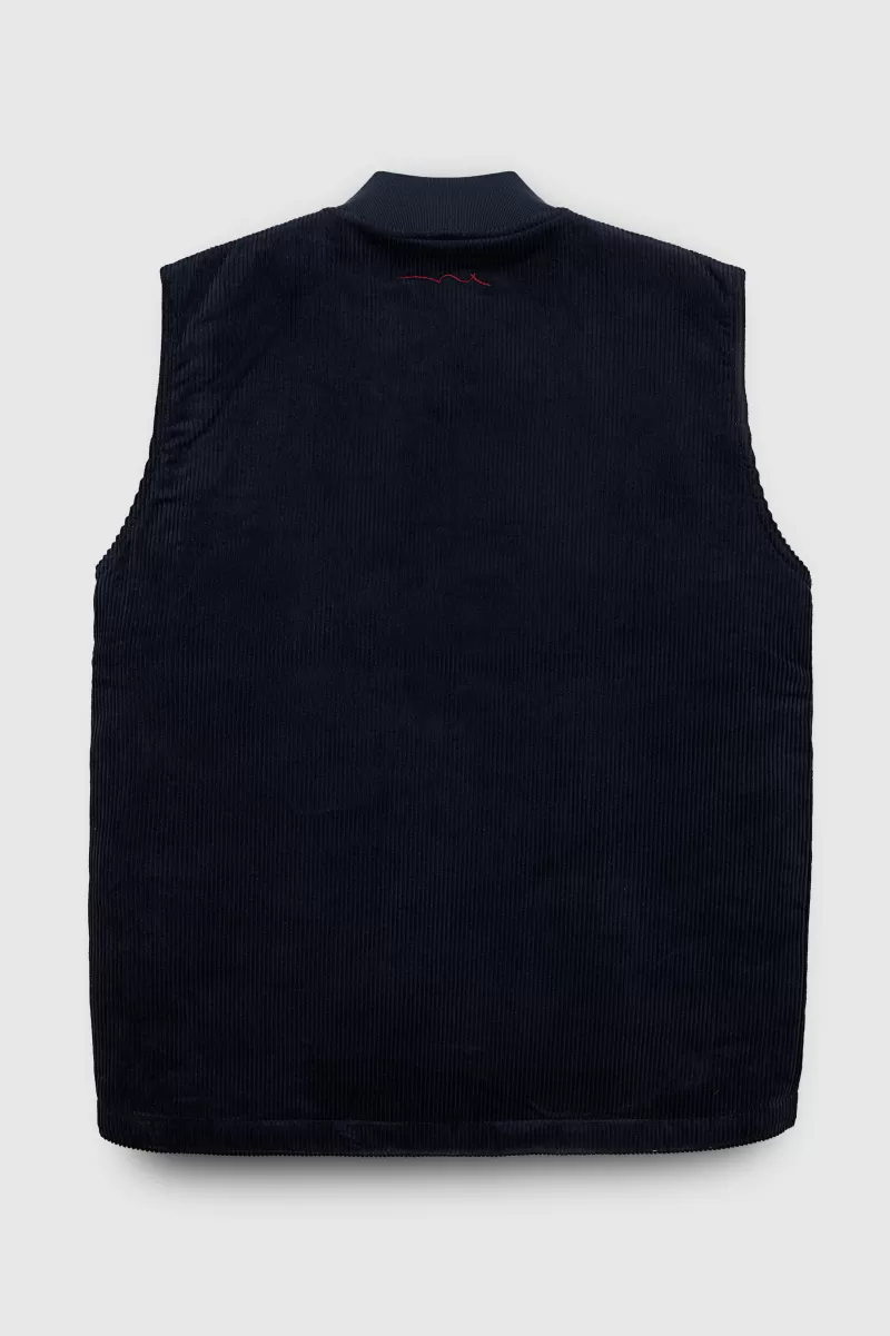 Teddy Smith Sweat<Gilet G-AMERY ZIP TOTAL NAVY TOTALNAVY