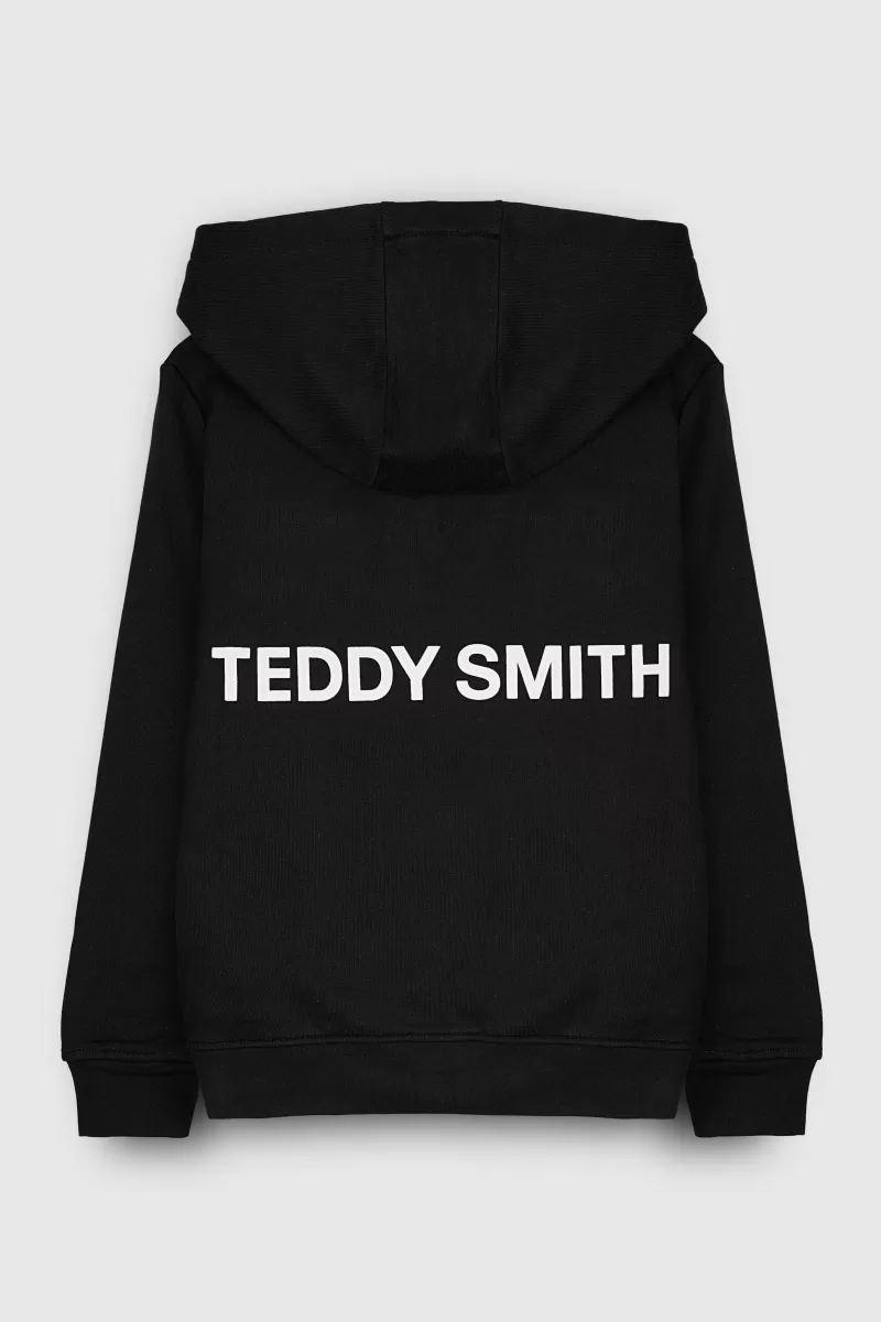 Teddy Smith Sweat<Gilet G-REQUIRED HOOD CHARBON