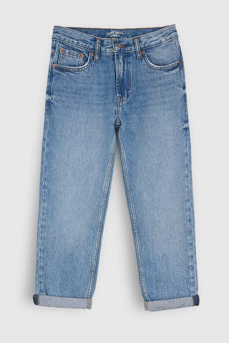 Teddy Smith Jeans<Jean coupe 5 poches DAD PANT JR VINTAGE/INDIGO