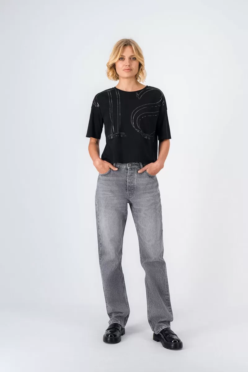 Teddy Smith Jeans<Jean coupe droite ANGEL STRAIGHT GREY