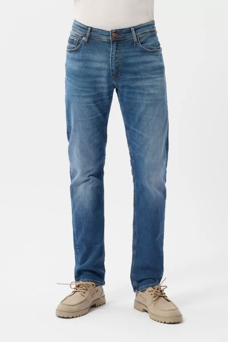 Teddy Smith Jeans<Jean coupe regular slim REEPLE ROCK SWEAT longueur 32 VINTAGE/INDIGO