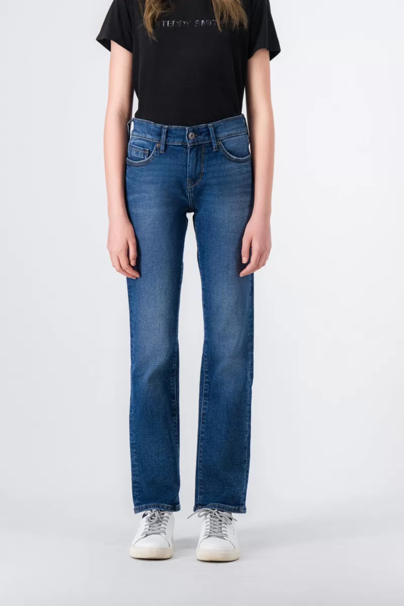 Teddy Smith Jeans<Jean denim coupe 5 poches P-PEPPER JR STR VINTAGE/INDIGO