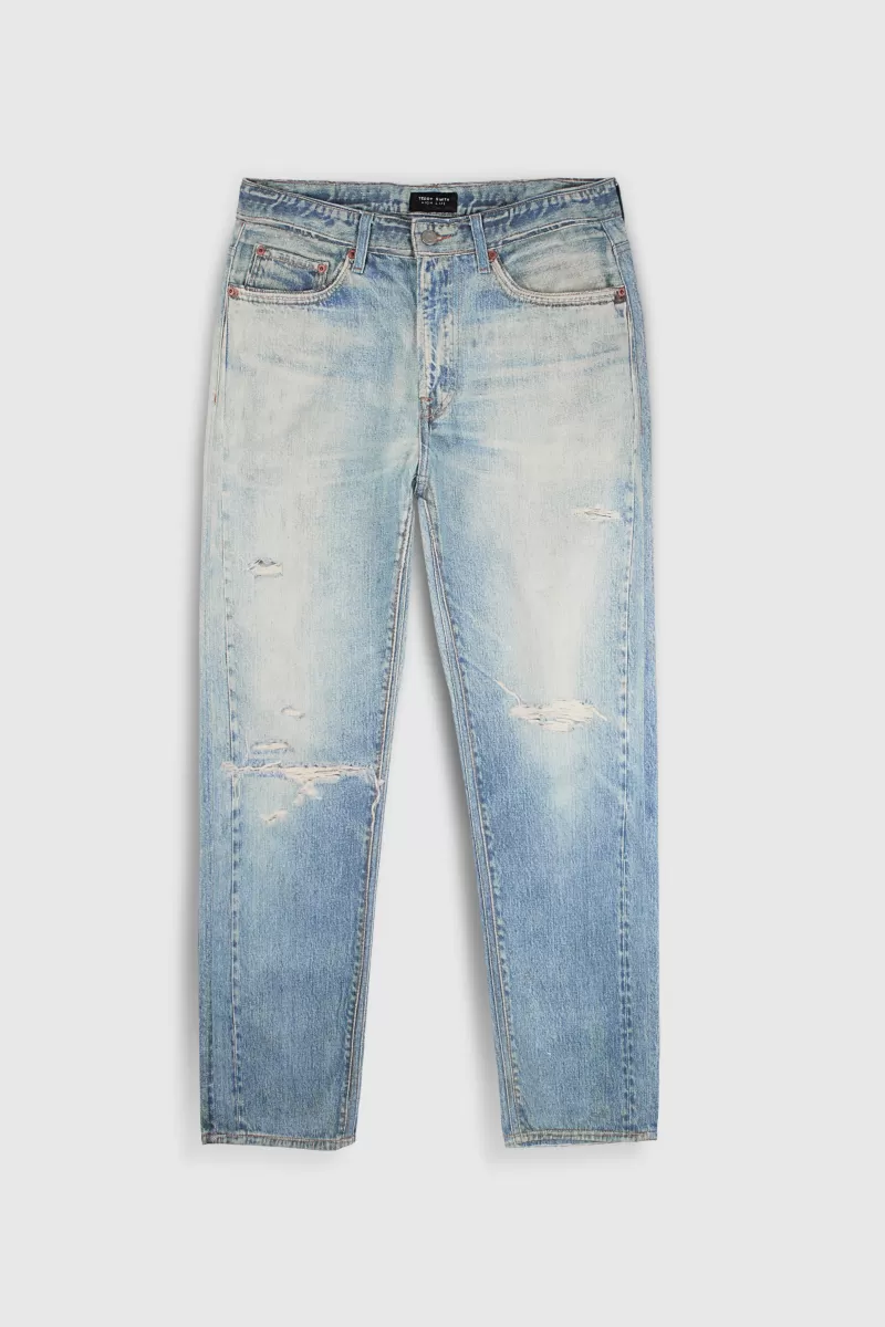 Teddy Smith Jeans<Jean denim coupe décontractée DAD PANT FRIPP/INDIGO CLAIR