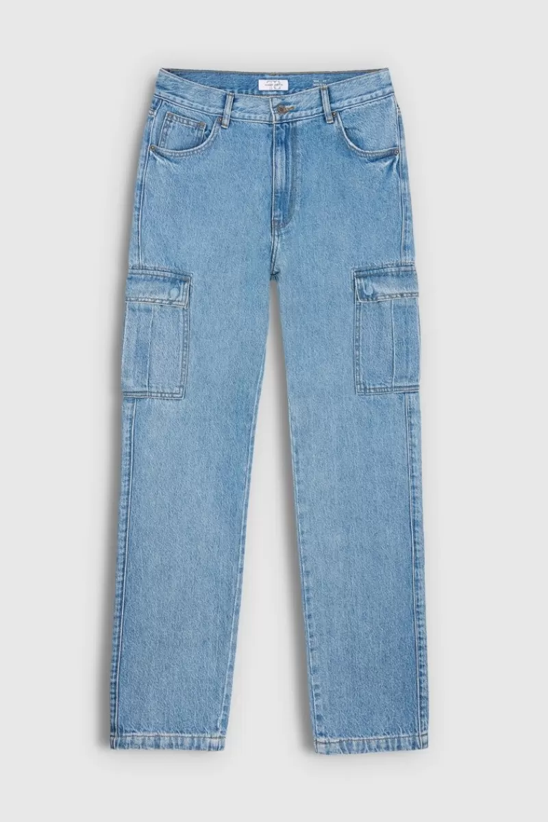 Teddy Smith Jeans<Jean P-ANGEL CARGO VINTAGE/INDIGO