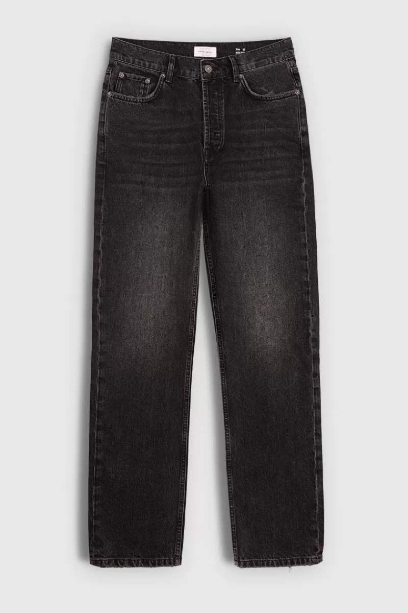 Teddy Smith Jeans<Jean P-ANGEL STRAIGH BLACK USED BLACKUSED