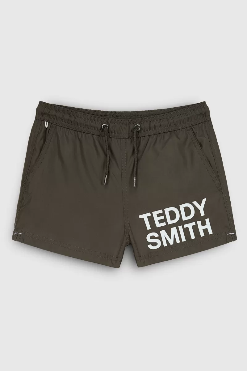 Teddy Smith Maillot & Short De Bain<Maillot de bain S-DIAZ JR KAKI BELUGA KAKIBELUGA