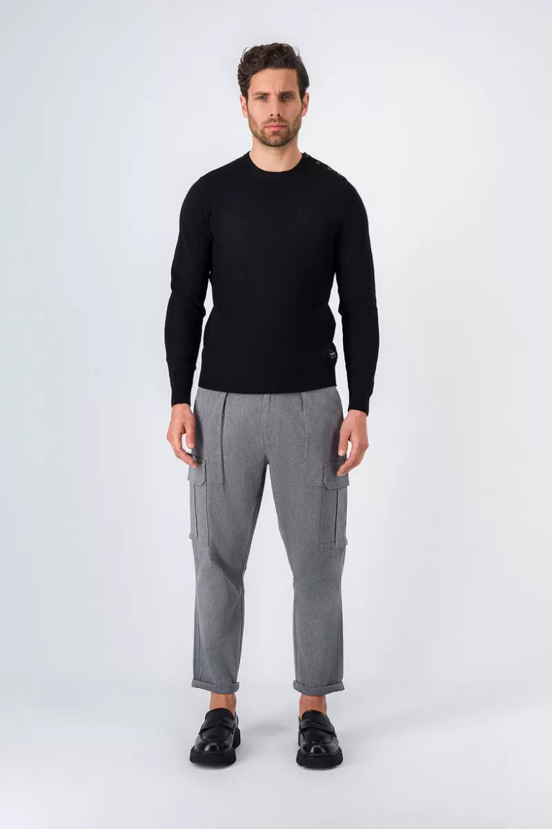 Teddy Smith Pantalon<Pantalon cargo ACHILLE CARGO GRIS CHINE MOYEN