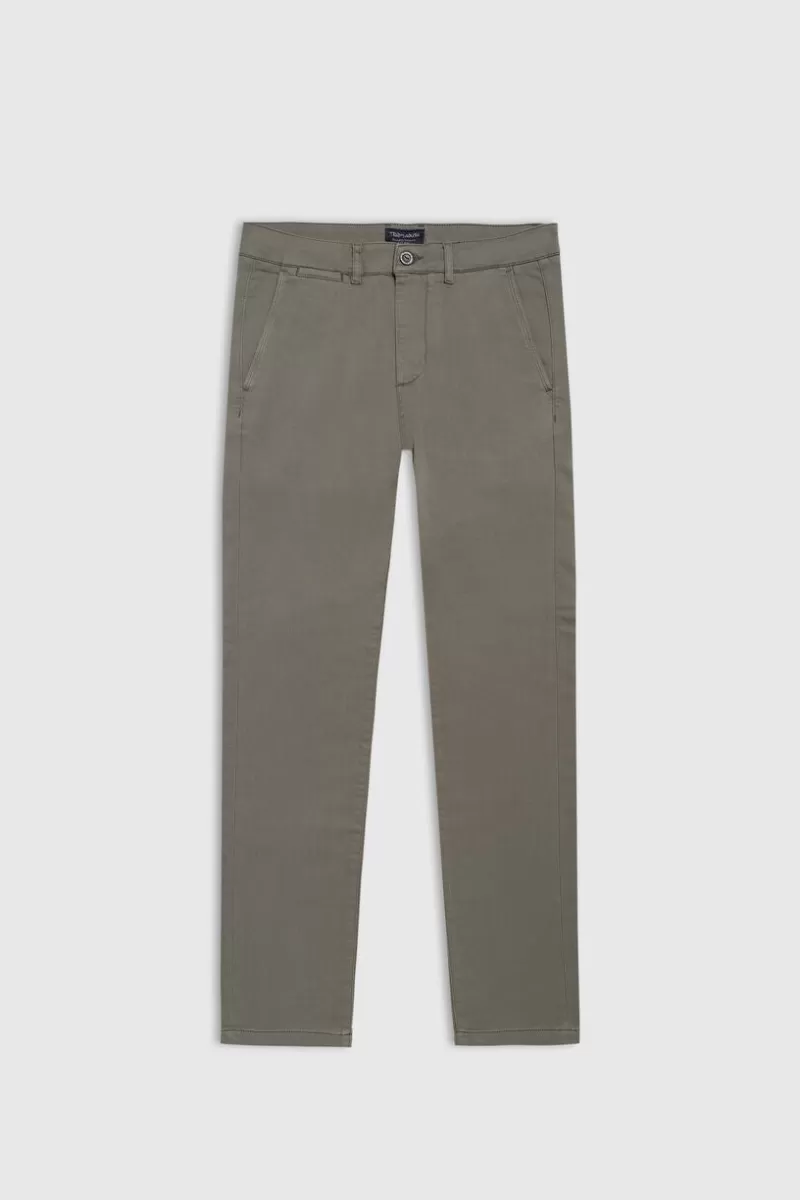 Teddy Smith Pantalon<Pantalon chino coupe slim PALLAS CHINO SW MILITARY KAKI MILITARYKAKI