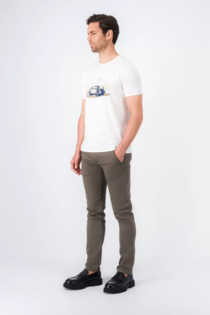 Teddy Smith Pantalon<Pantalon chino coupe slim PALLAS CHINO SW TURBULENCE KAKI TURBULENCEKAKI