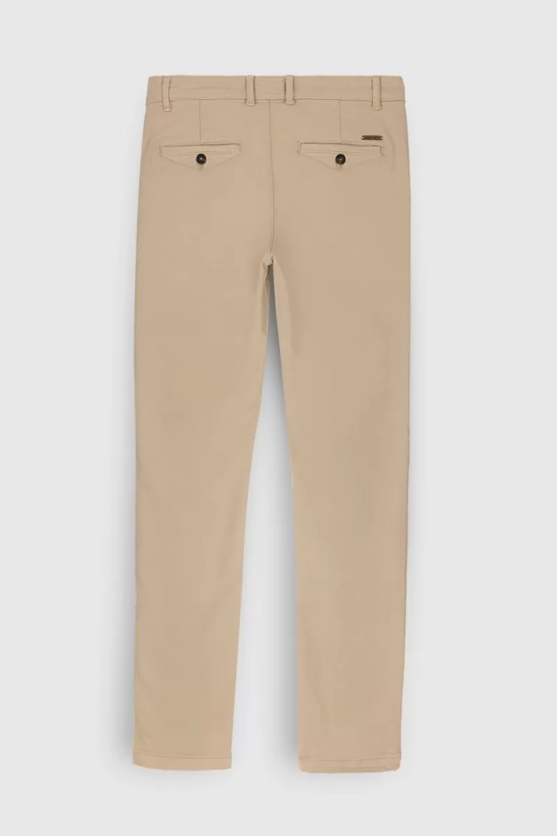 Teddy Smith Pantalon<Pantalon chino coupe slim PALLAS CHINO SWEAT DYED BEIGE