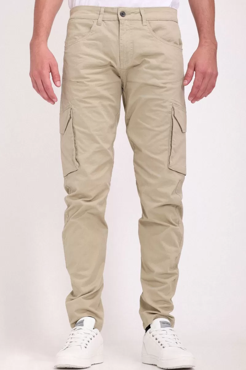 Teddy Smith Pantalon<Pantalon coupe cargo P-CROSS CARGO BEIGE STONE BEIGESTONE