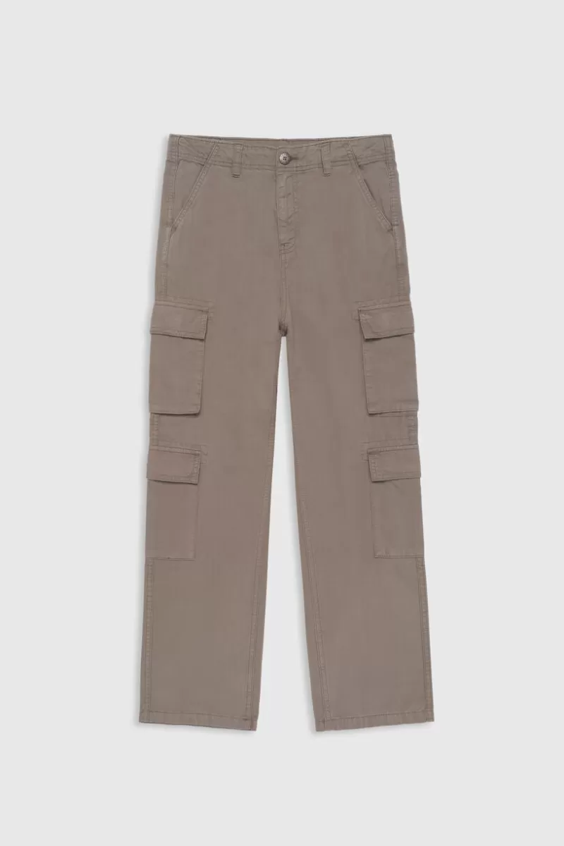 Teddy Smith Pantalon<Pantalon coupe cargo taille haute P-LUCKY CARGO JR SWEET JUNGLE
