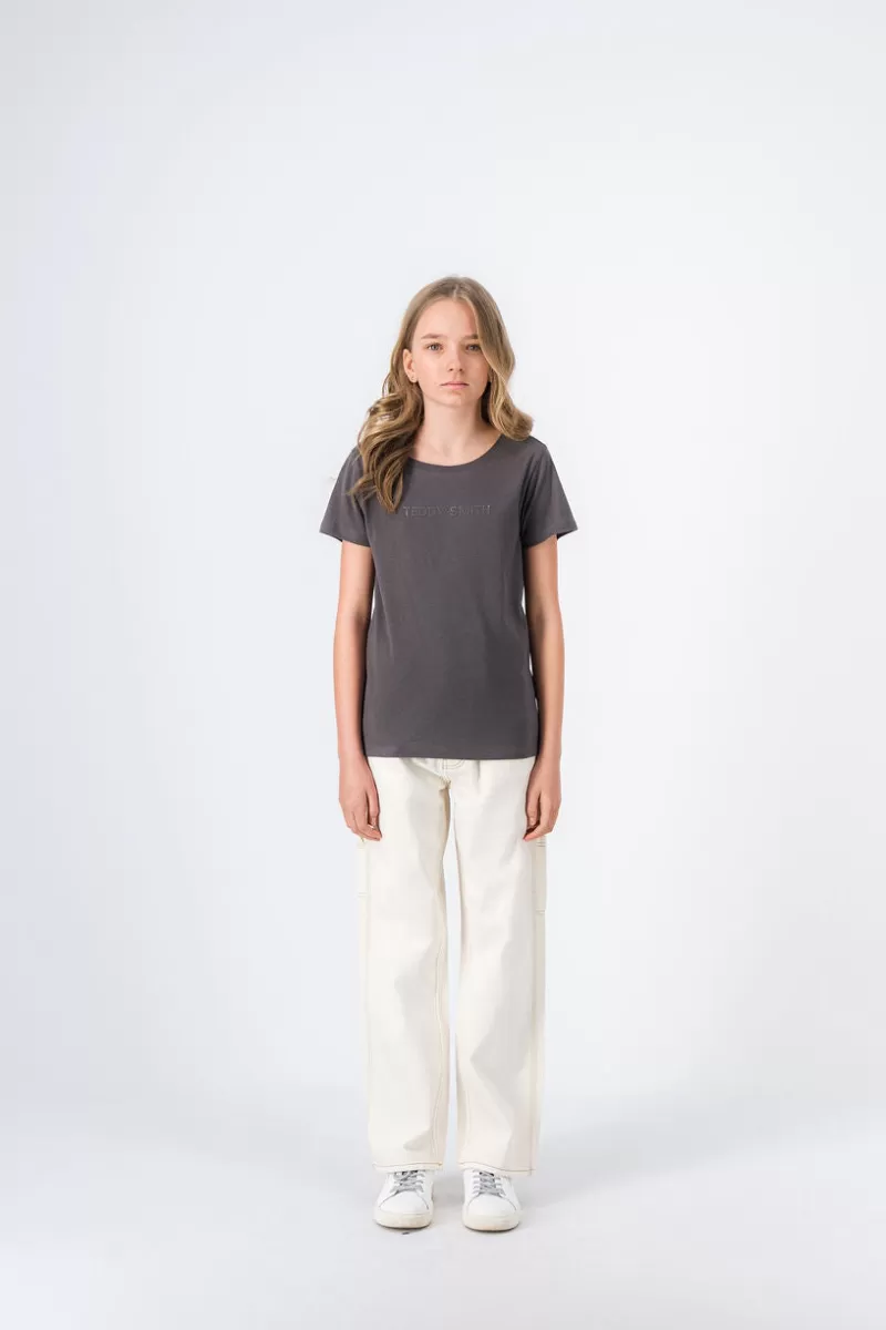 Teddy Smith Pantalon<Pantalon coupe charpentier CHARP JR MIDDLE WHITE