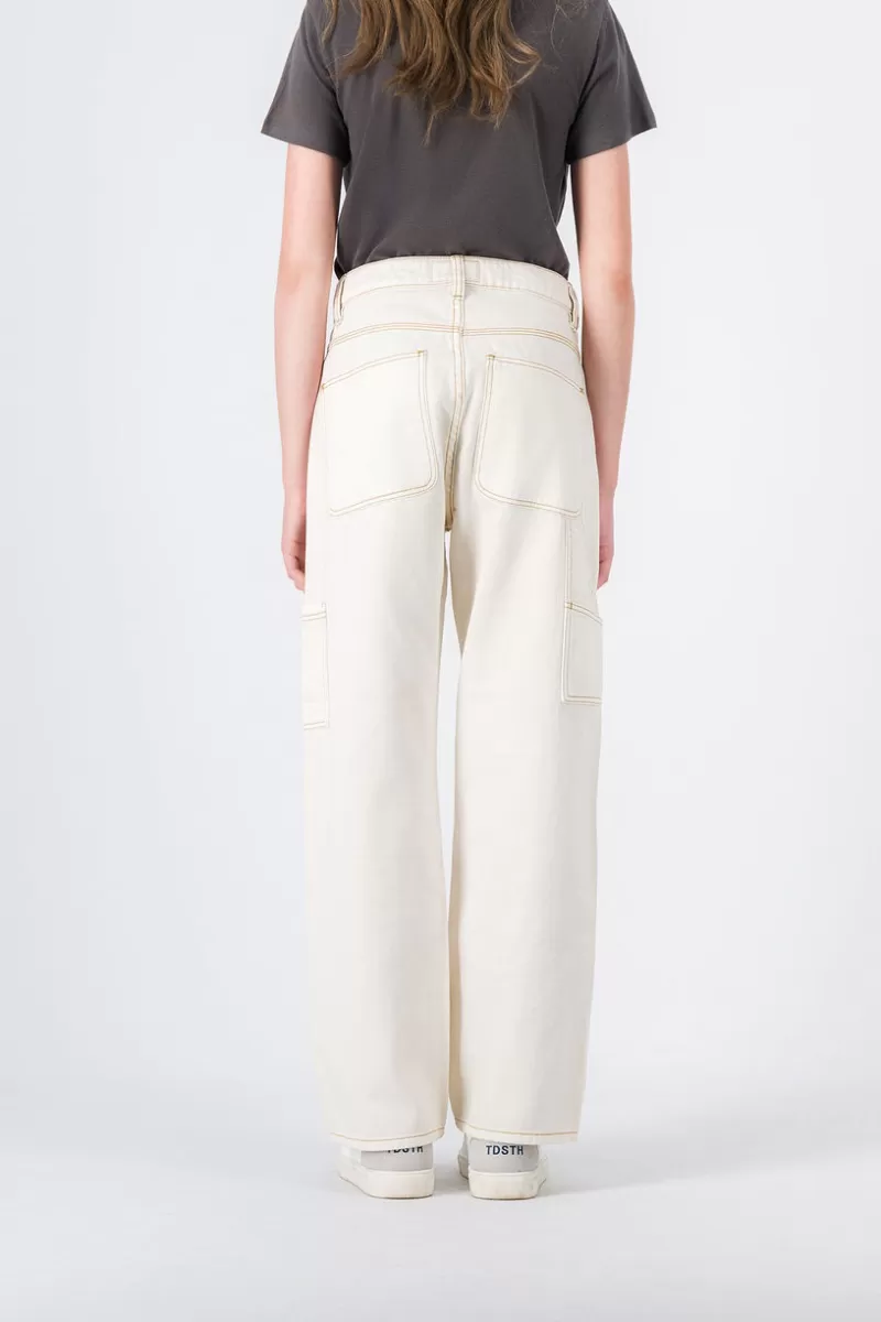 Teddy Smith Pantalon<Pantalon coupe charpentier CHARP JR MIDDLE WHITE