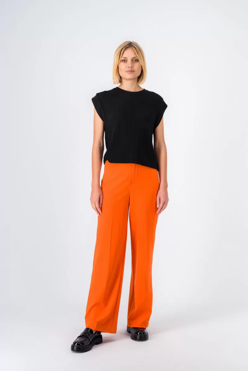 Teddy Smith Pantalon<Pantalon coupe large P-COFFEE BISTRETCH TANGERINE