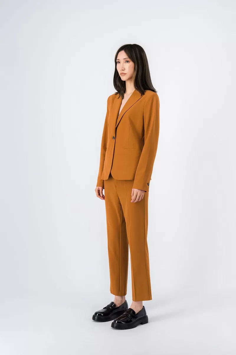 Teddy Smith Pantalon<Pantalon coupe slim cropped MILORD BISTRETCH CAMEL WOOD