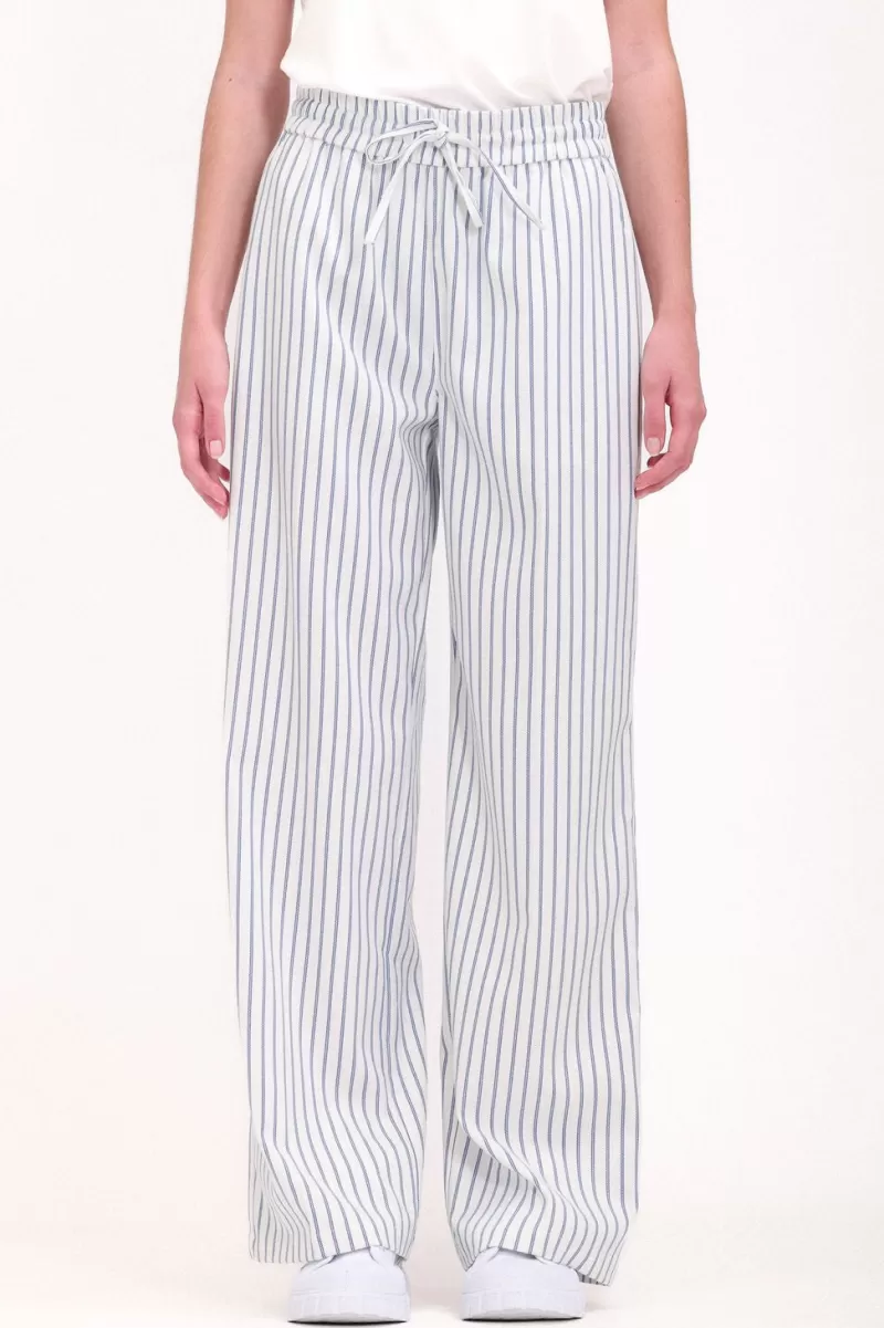 Teddy Smith Pantalon<Pantalon P-ROSALY STRIPE BLANC