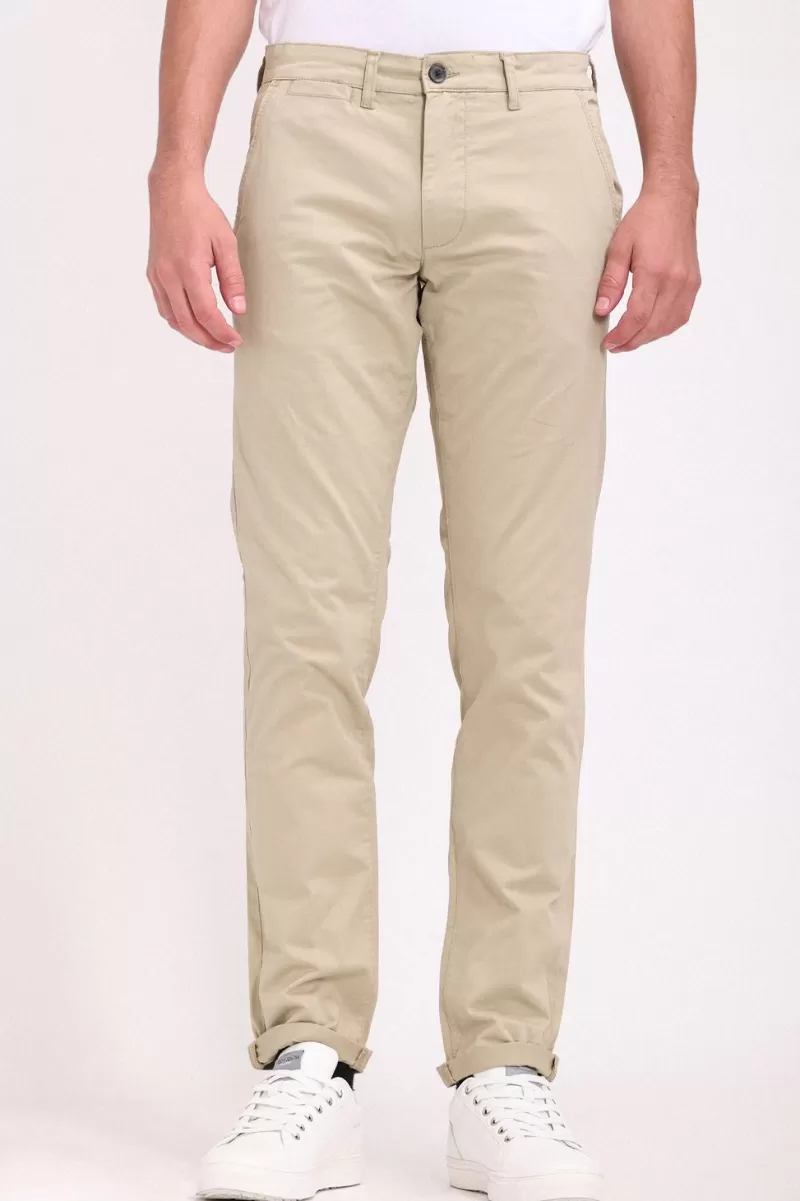 Teddy Smith Pantalon<Pantalon style chino coupe slim P-CHINO BEIGE STONE BEIGESTONE