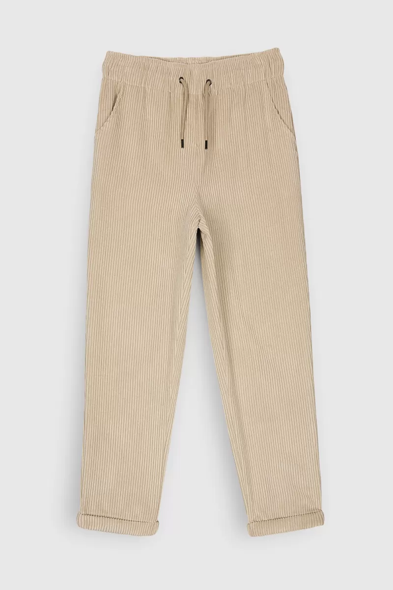 Teddy Smith Pantalon<Pantalon TEDDY VELOURS JR BEIGE