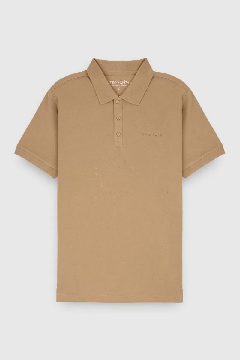 Teddy Smith Polo<Polo P-ALBAN MC MOKA BEIGE MOKABEIGE