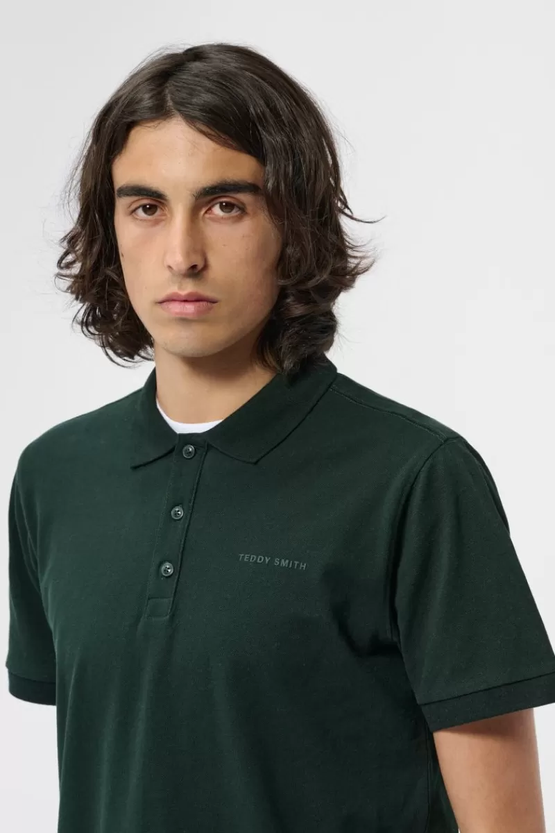 Teddy Smith Polo<Polo P-ALBAN MC VERT SCARABE VERTSCARABE