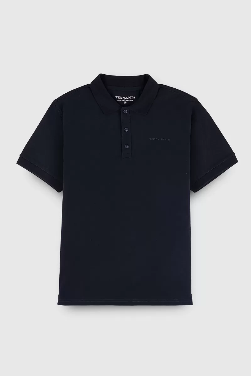 Teddy Smith Polo<Polo P-ALBAN TOTAL NAVY TOTALNAVY