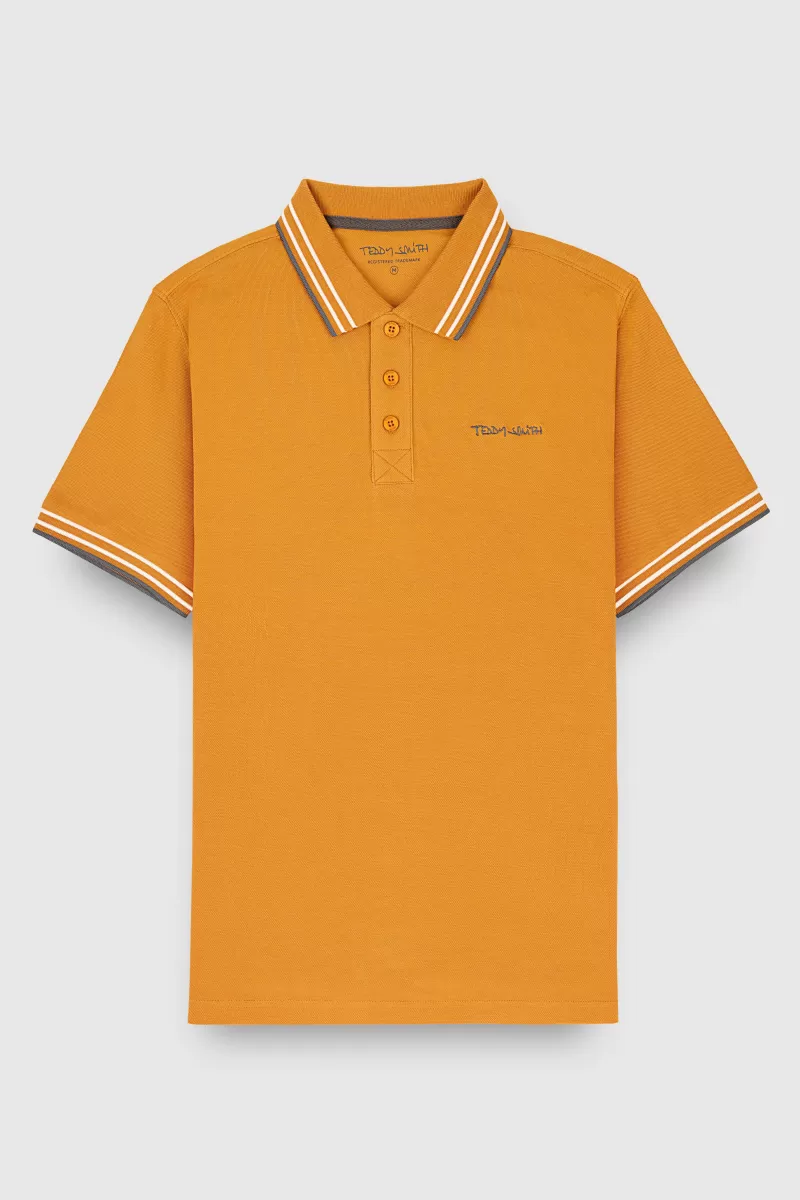 Teddy Smith Polo<Polo PASIAN MC ORANGE TOPAZE ORANGETOPAZE