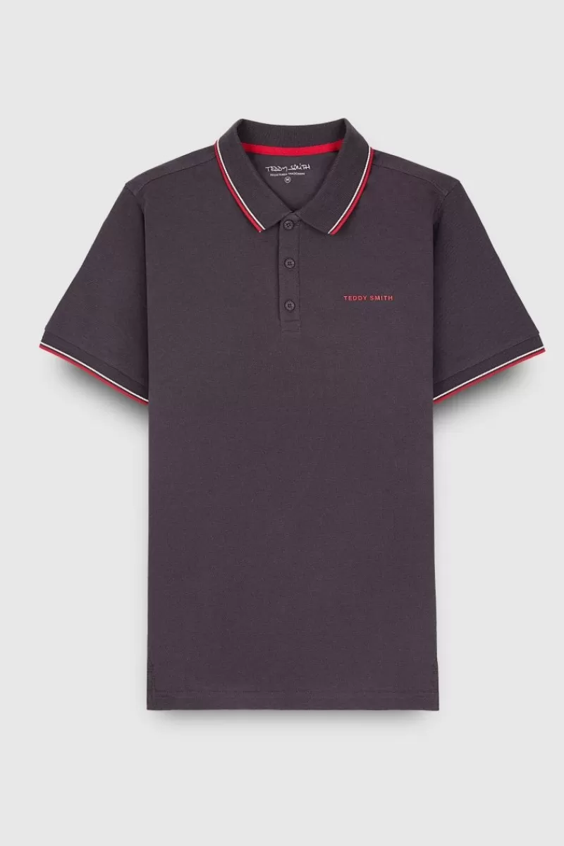 Teddy Smith Polo<Polo piqué manches courtes PASIAN 2 DARK NAVY DARKNAVY