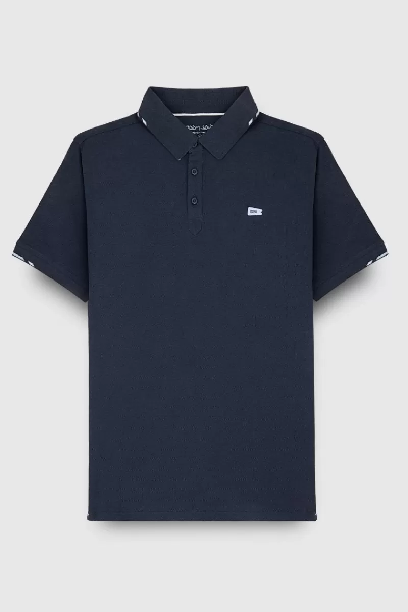 Teddy Smith Polo<Polo P-RAYAN MC TOTAL NAVY TOTALNAVY